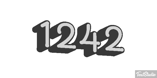 1242 Text effect