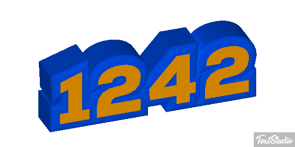 1242 Text effect