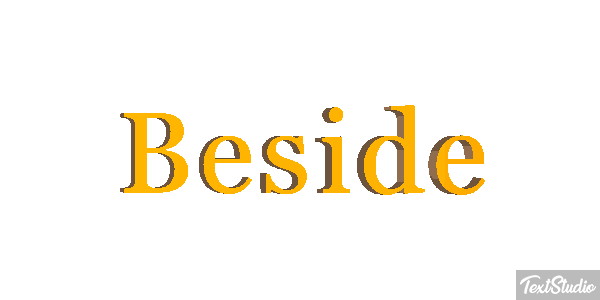Beside Tekst effect