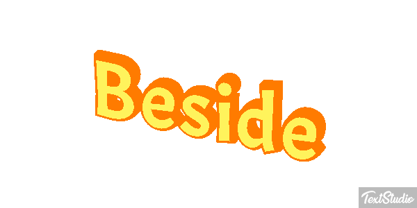 Beside Tekst effect