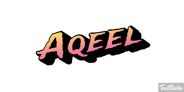 Aqeel Text effect