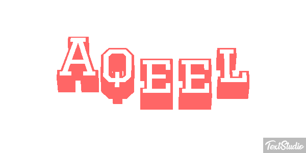 Aqeel Text effect