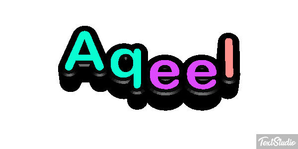 Aqeel Text effect