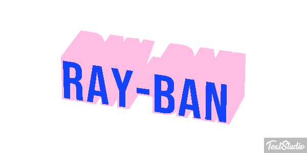 Ray-Ban Effet de texte