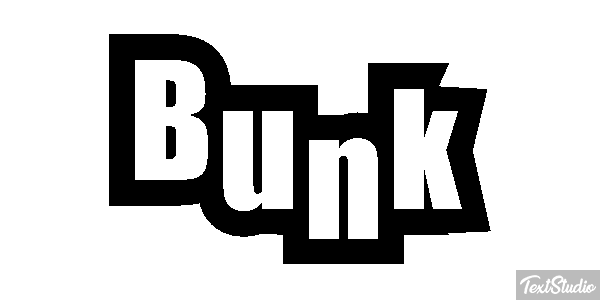 Bunk Text effect