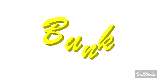 Bunk Text effect