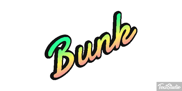 Bunk Text effect