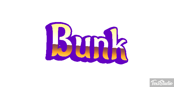 Bunk Text effect