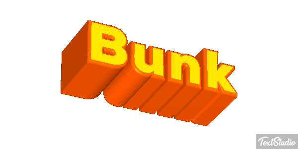 Bunk Text effect