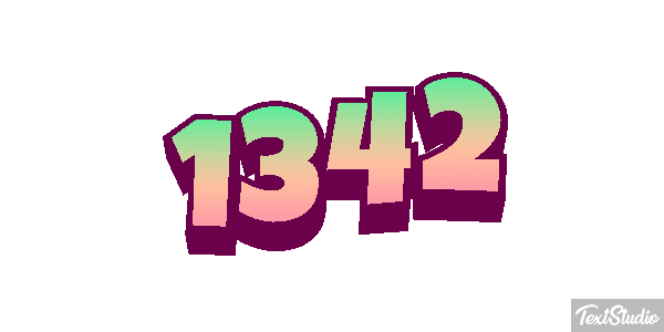 1342 Text effect