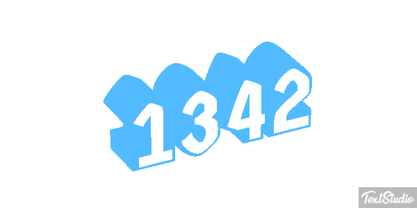1342 Text effect