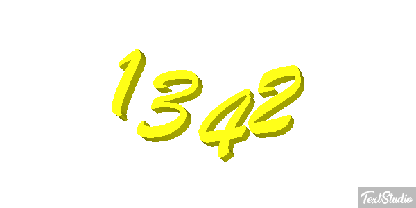 1342 Text effect