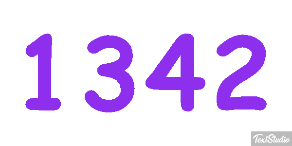 1342 Text effect