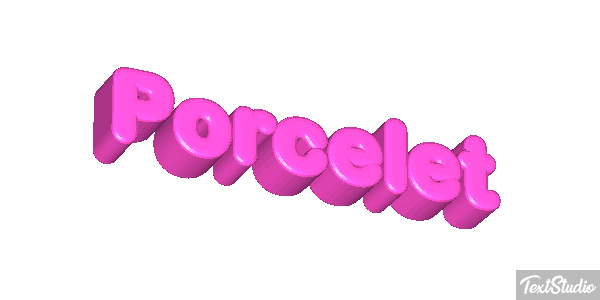Porcelet Effet de texte