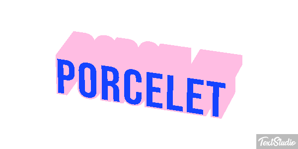 Porcelet Effet de texte