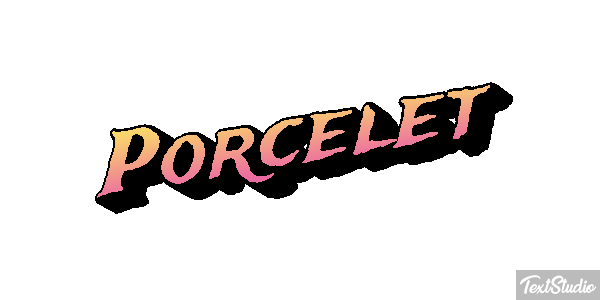 Porcelet Effet de texte