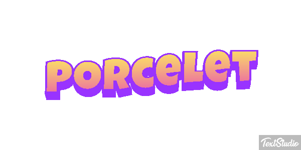 Porcelet Effet de texte