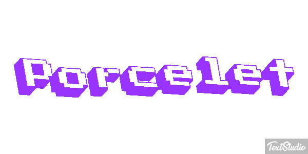 Porcelet Effet de texte