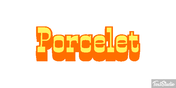 Porcelet Effet de texte