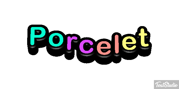 Porcelet Effet de texte