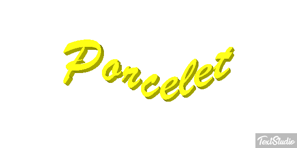 Porcelet Effet de texte