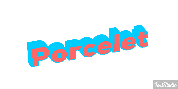 Porcelet Effet de texte