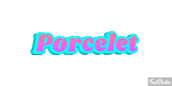 Porcelet Effet de texte