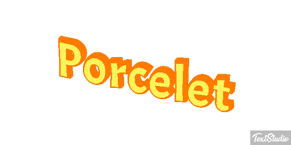 Porcelet Effet de texte