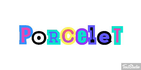Porcelet Effet de texte