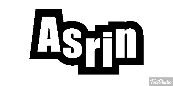 Asrin Text effect