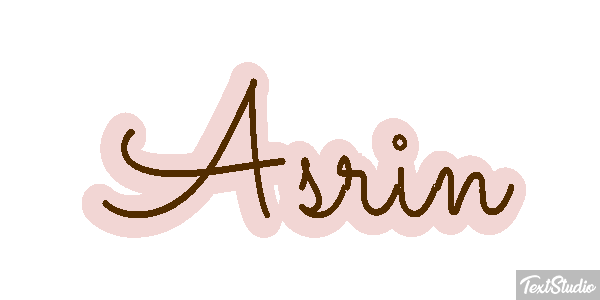 Asrin Text effect