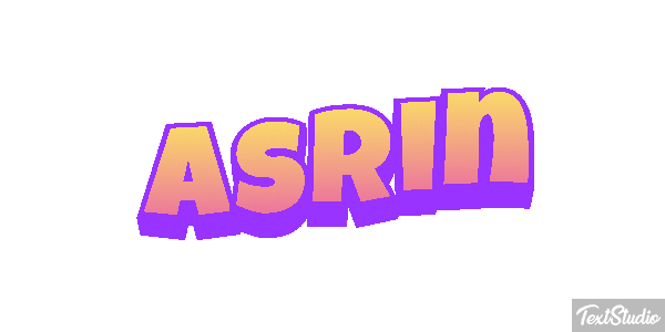 Asrin Text effect