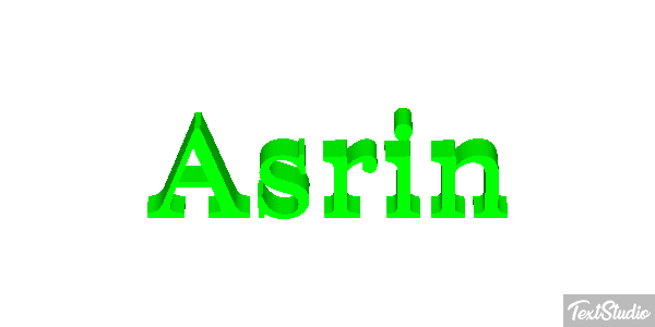 Asrin Text effect