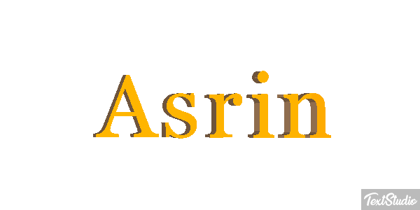 Asrin Text effect