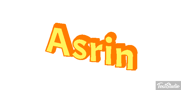 Asrin Text effect