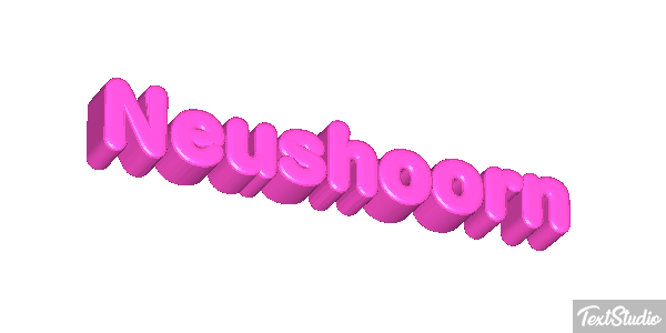 Neushoorn Tekst effect