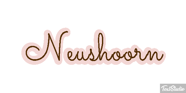 Neushoorn Tekst effect