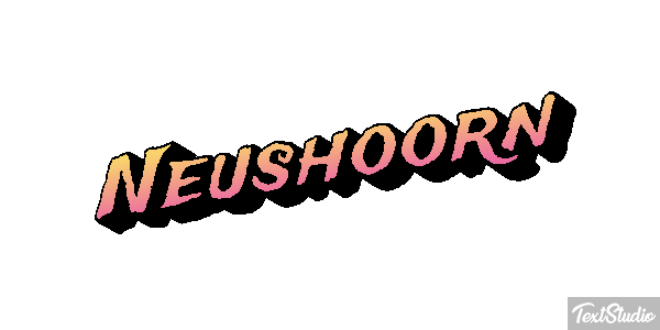 Neushoorn Tekst effect