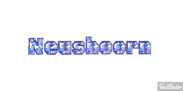 Neushoorn Tekst effect