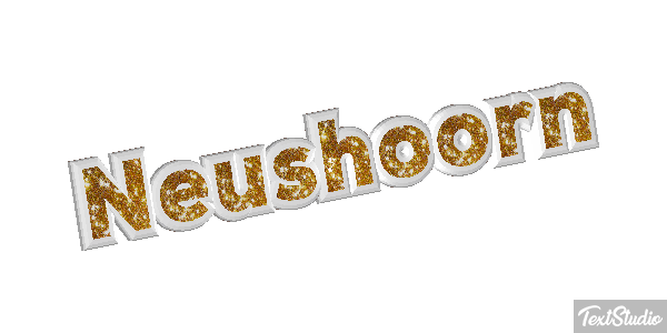 Neushoorn Tekst effect