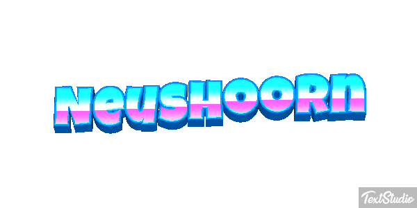 Neushoorn Tekst effect