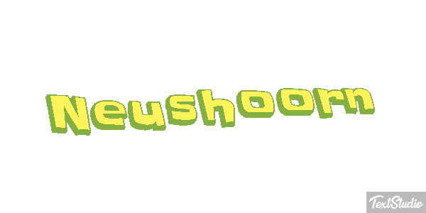 Neushoorn Tekst effect