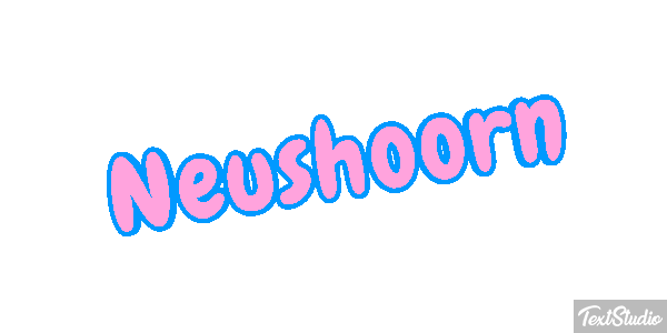 Neushoorn Tekst effect
