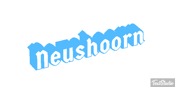 Neushoorn Tekst effect