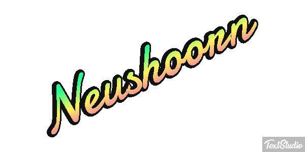 Neushoorn Tekst effect