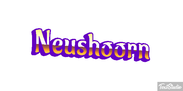 Neushoorn Tekst effect