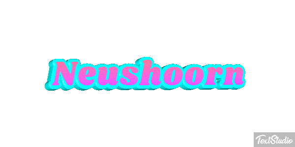 Neushoorn Tekst effect