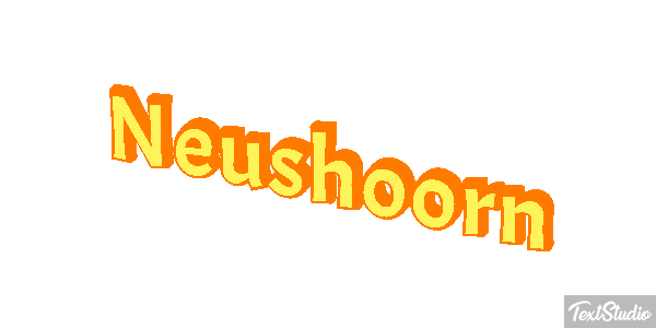 Neushoorn Tekst effect