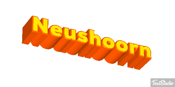 Neushoorn Tekst effect
