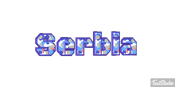 Serbia Text effect